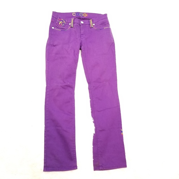 ladies purple jeans